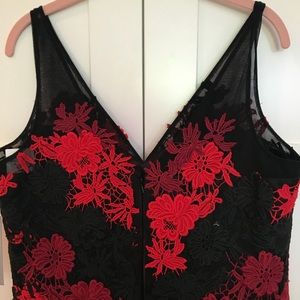 Teri Jon Embroidered Cocktail Dress